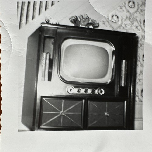 Vintage photo 1950s television - photo,