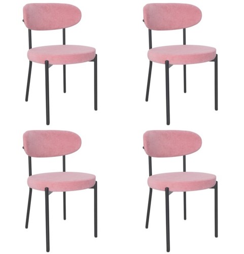 Set velvet dining - of, chairs