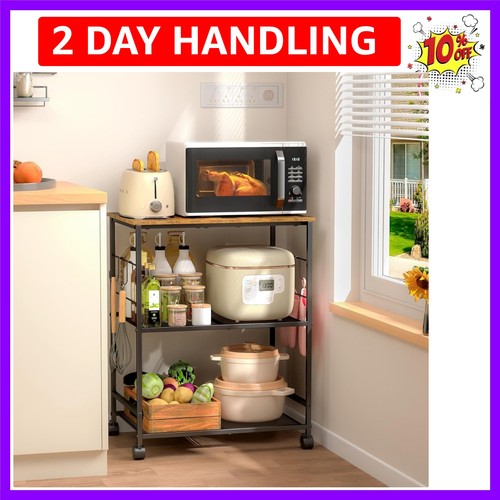 Rolling kitchen microwave - kitchen,