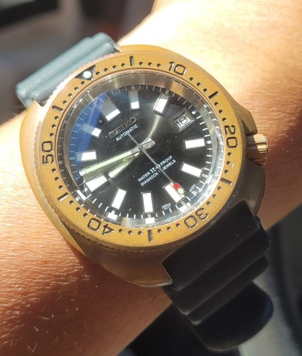 Seiko 6105 8000 bronze - bronze, read