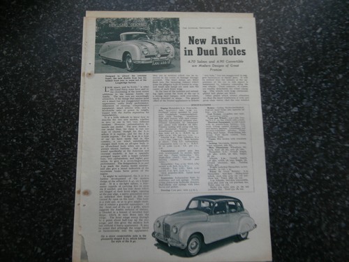 Motor 1949 extract austin - 1949, extract.