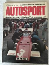 Autosport Magazine 4 March 1971 Track Test IBEC Clubman Rolls Royce Corniche