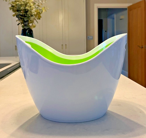 White green ice - &, bucket