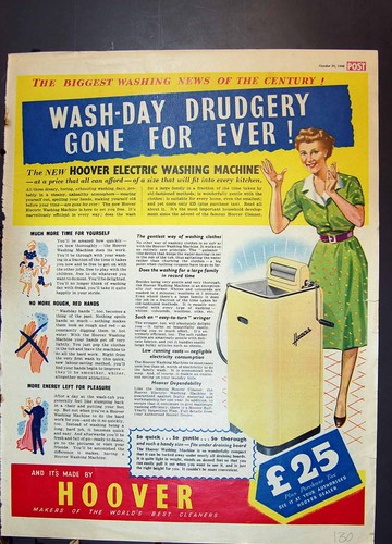 Old print hoover electric - print,