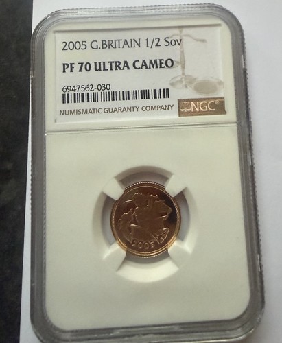 2005 half sovereign gold proof - half,