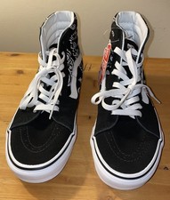 Vans Sk8-Hi Peace Paisley High Top Sneaker Black White Size 8.5 New No Box