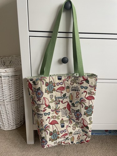 Tapestry tote bag flamingos - tapestry,