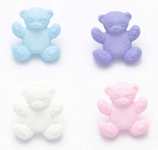 Baby buttons Teddy Bear 16mm shank in 14 colours - Craft / Novelty / Cardigan