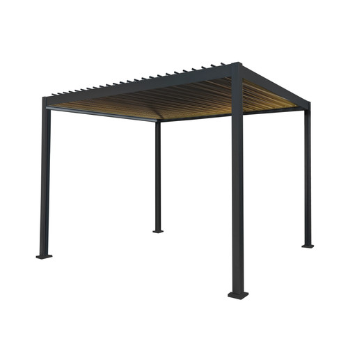 Metal pergola with led - with,