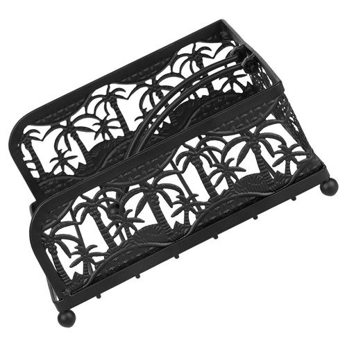 Household black iron napkin - black,