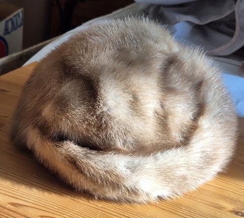 Vintage real fur - fur, hat