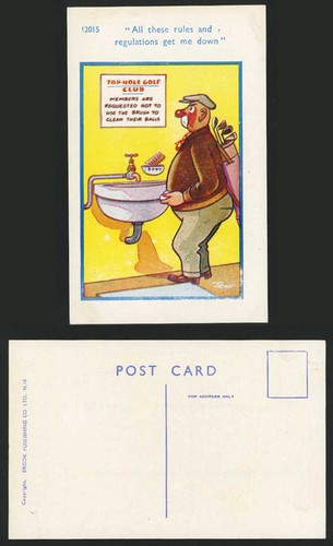 Trow old postcard top hole - trow,