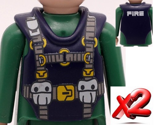 Playmobil firefighter vests - playmobil,