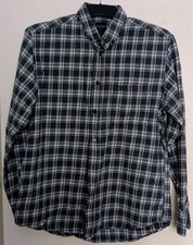 M James Pringle Green Checked Button Down Shirt