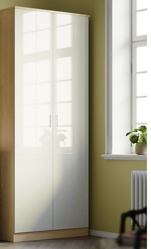 Oak cream high gloss bedroom - high,