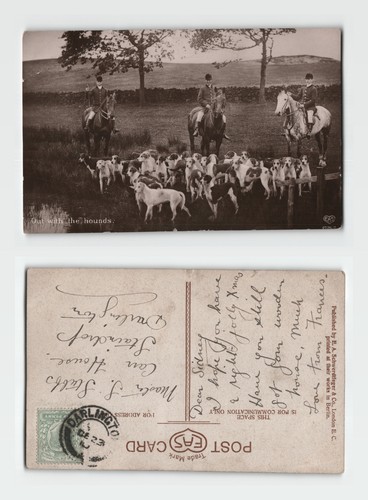 Vintage postcard out with the - vintage,