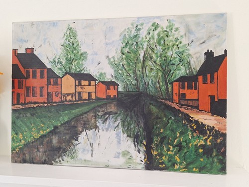 The lock painting canvas - the,