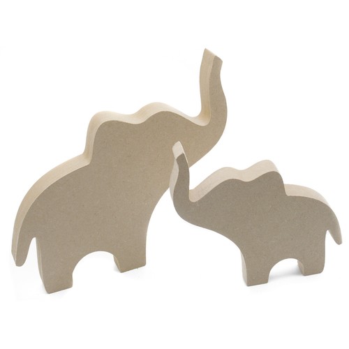 Freestanding elephant 18mm mdf - elephant,