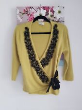 Vintage Kaliko Green Wrap Cardigan, Size UK 12 Angora Blend