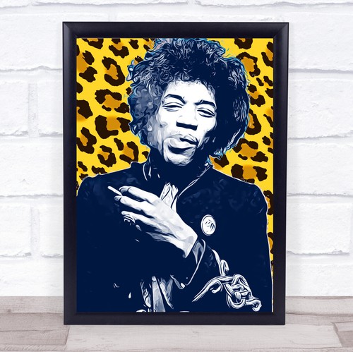Jimi hendrix yellow - hendrix, leopard