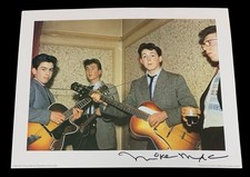 SIGNED MIKE McCARTNEY PHOTO PRINT RARE THE BEATLES PAUL McCARTNEY AUTHENTIC
