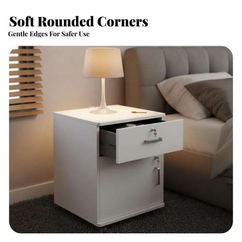 Lockable nightstand waterproof - lockable,