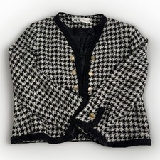 ZARA Black White Houndstooth
