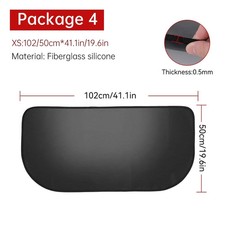 Fireproof Hearth Rug Flame Resistant Fireplace Rug Mat Half round Floor Protecti