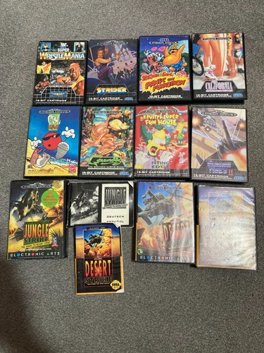 Sega megadrive game boxes only - sega,