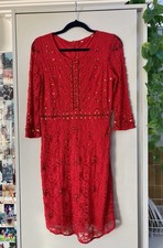 Red Sequinned Beaded Event