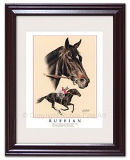 Ruffian framed horse racing - ruffian,