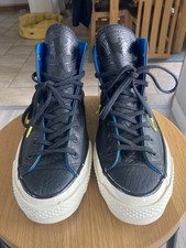 DC Comics x Converse Leather Batman Trainers (Womans Size UK 6.5) - Worn Once