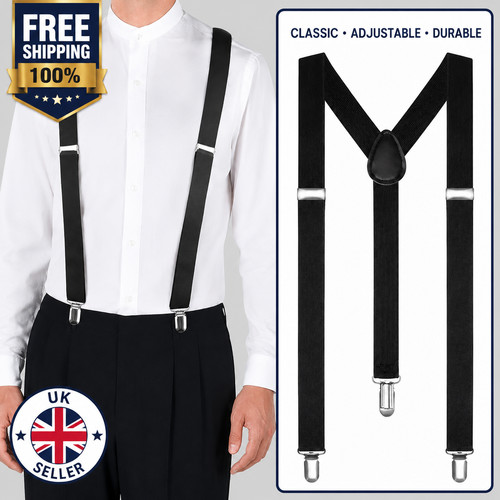 Heavy duty elastic suspenders - heavy,