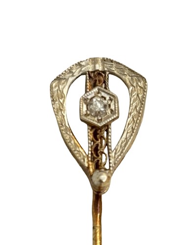 Art deco 14ct yellow white - art,
