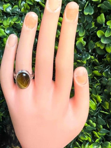 Vintage tiger eye sterling - eye,