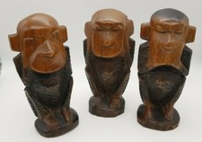 Vintage set three wise monkeys - vintage,