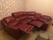 Red Delightful Leather Corner