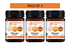 Manuka Lab Manuka 100+ MGO 500g NPA5 - 100% Genuine, Certified Manuka -PACK OF 3