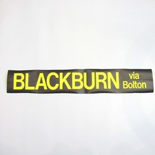 Blackburn Via Bolton bus blind
