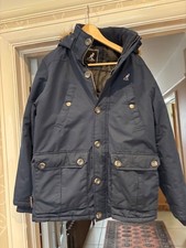 LADIES NAVY KANGOL PARKER COAT