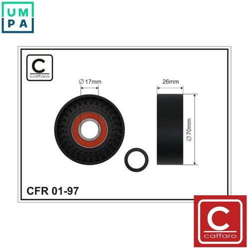 Tensioner pulley vribbed belt - tensioner,