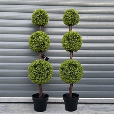 Topiary Trees Pair Green 120cm