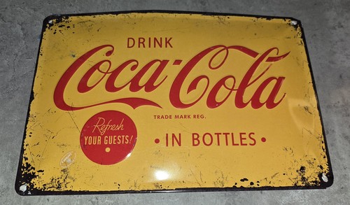 Coca cola large metal sign - coca,