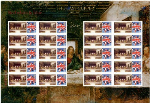 Last supper smilers sheet - gb,