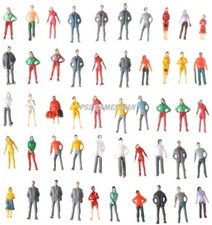 50 Railway People / Figures Multi Coloured For Railway Layouts,  OO / HO Scale