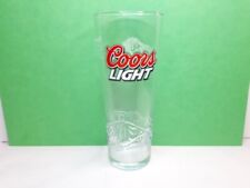 Coors Light Half Pint Beer Glass - Branded Glassware 3D Embossed Mountains - VGC