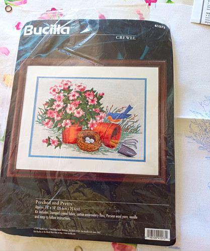 Bucilla crewel embroidery kit - crewel,