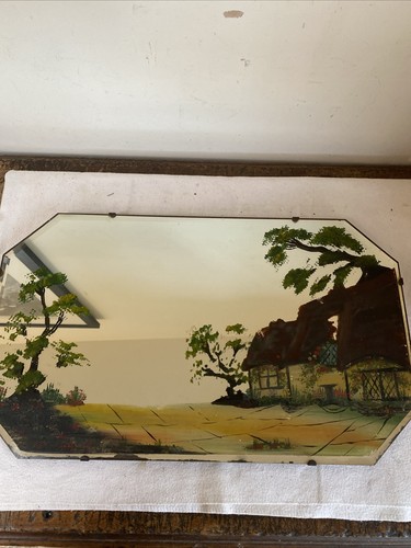 Vintage hand painted frameless - painted,