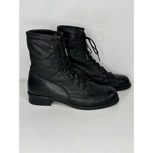 Wrangler black leather - leather, up