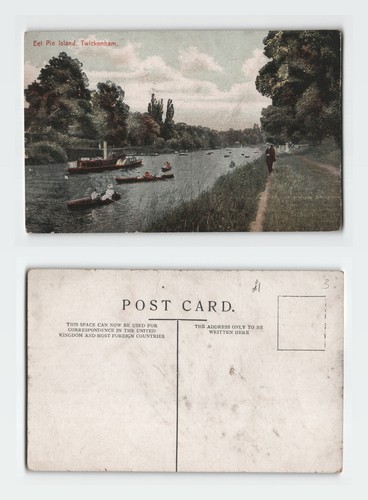 Vintage postcard eel pie - postcard,